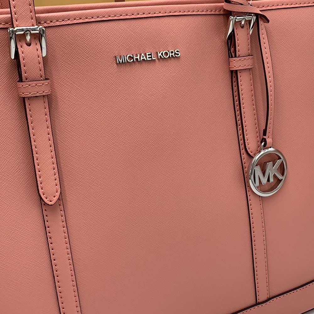 MICHAEL KORS
(NWT
Jet Set Travel Large Saffiano Leather Tote
Bag PRIMROSE COLOR - Picture 11 of 16